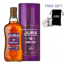 Jura 12 Years Old Sherry Cask Single Malt Scotch Whisky (Free Stainless Steel Cup)
