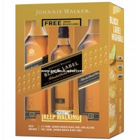 Johnnie Walker 12 Years Black Label Scotch Whisky (Gift Set)